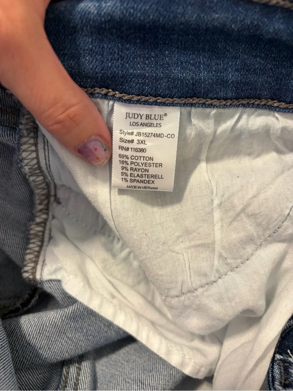 Judy Blue Faded Light Blue Denim Shorts